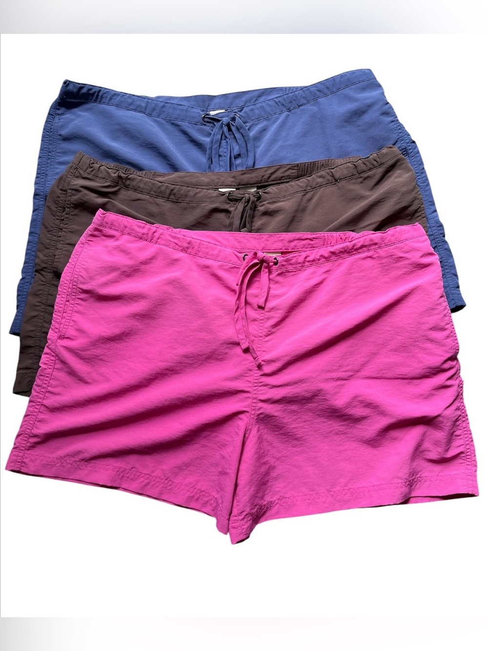 L.L. Bean Women's Shorts in Pink, Brown & Blue